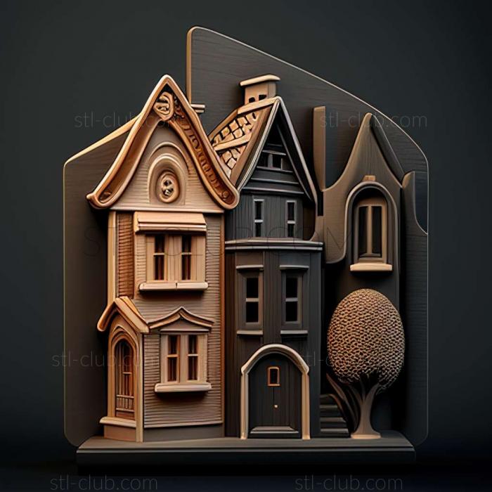 3D model houses (STL)